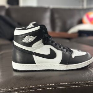 Jordan Men’s High-Top Sneakers - Black & White